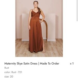 Reverly rust maternity dress size 20